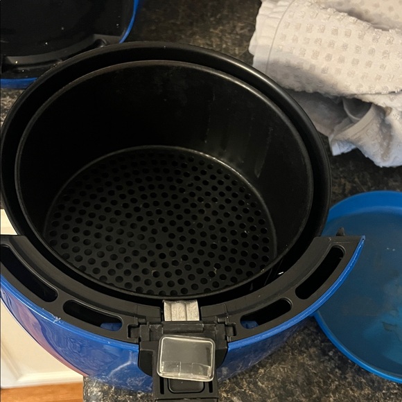 Blue Air Fryer with Silver Accents - Picture 2 of 3